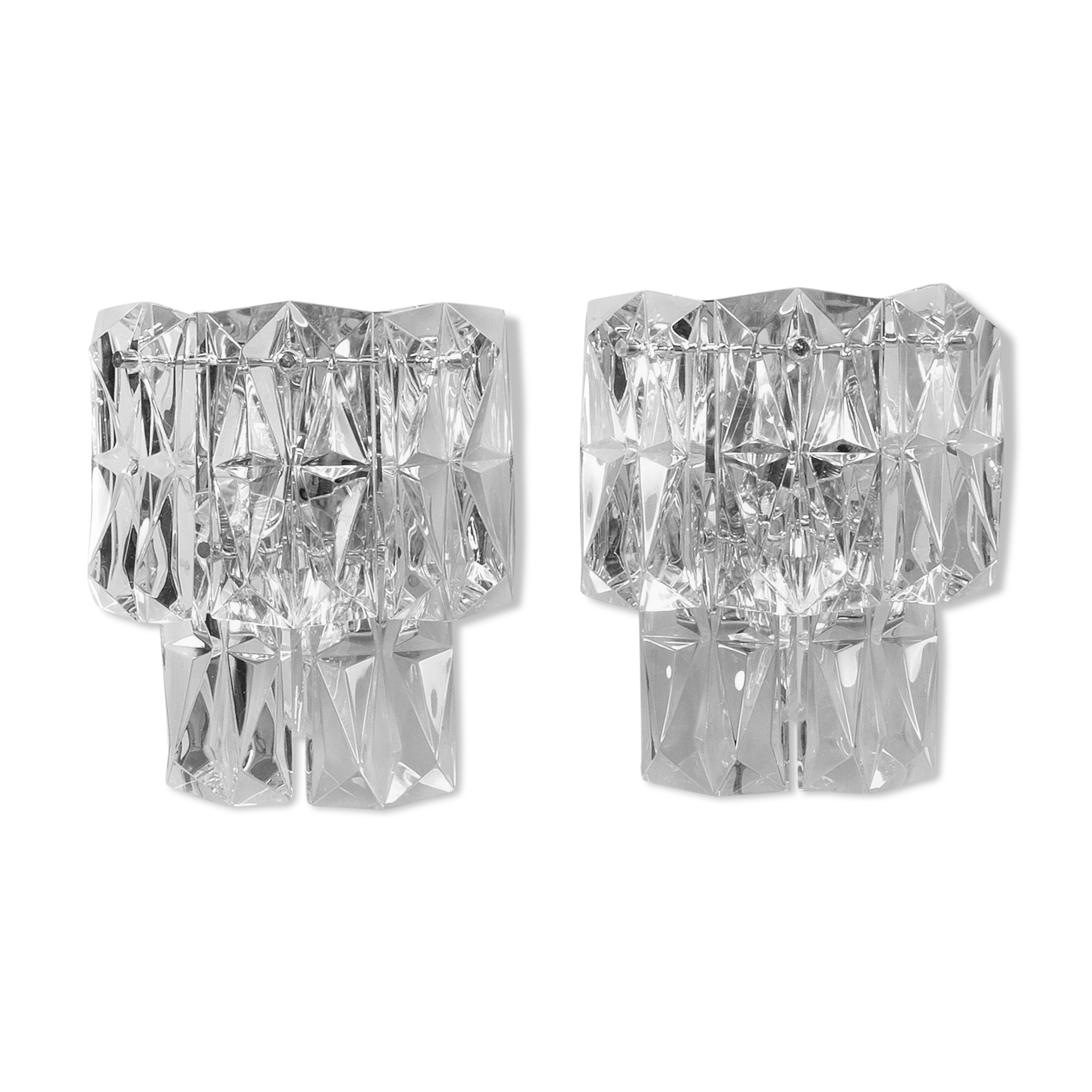 Kinkeldey Set van twee wandlampjes,1970 Duitsland