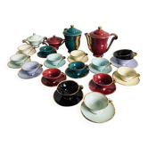 Old café service "Arlequin" Art Deco style