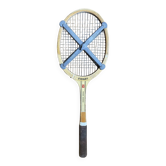 Raquette Tennis Ancienne SYDNEY Georges DENIAU Bois + DYNA Metaly Vint
