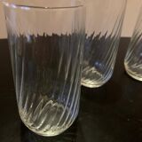 Set of four crystal glass