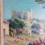 Tableau Huile sur panneau signé Robert Pichon paysage