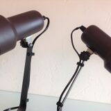 Pair of bedside lamps Metal vintage 70s spots