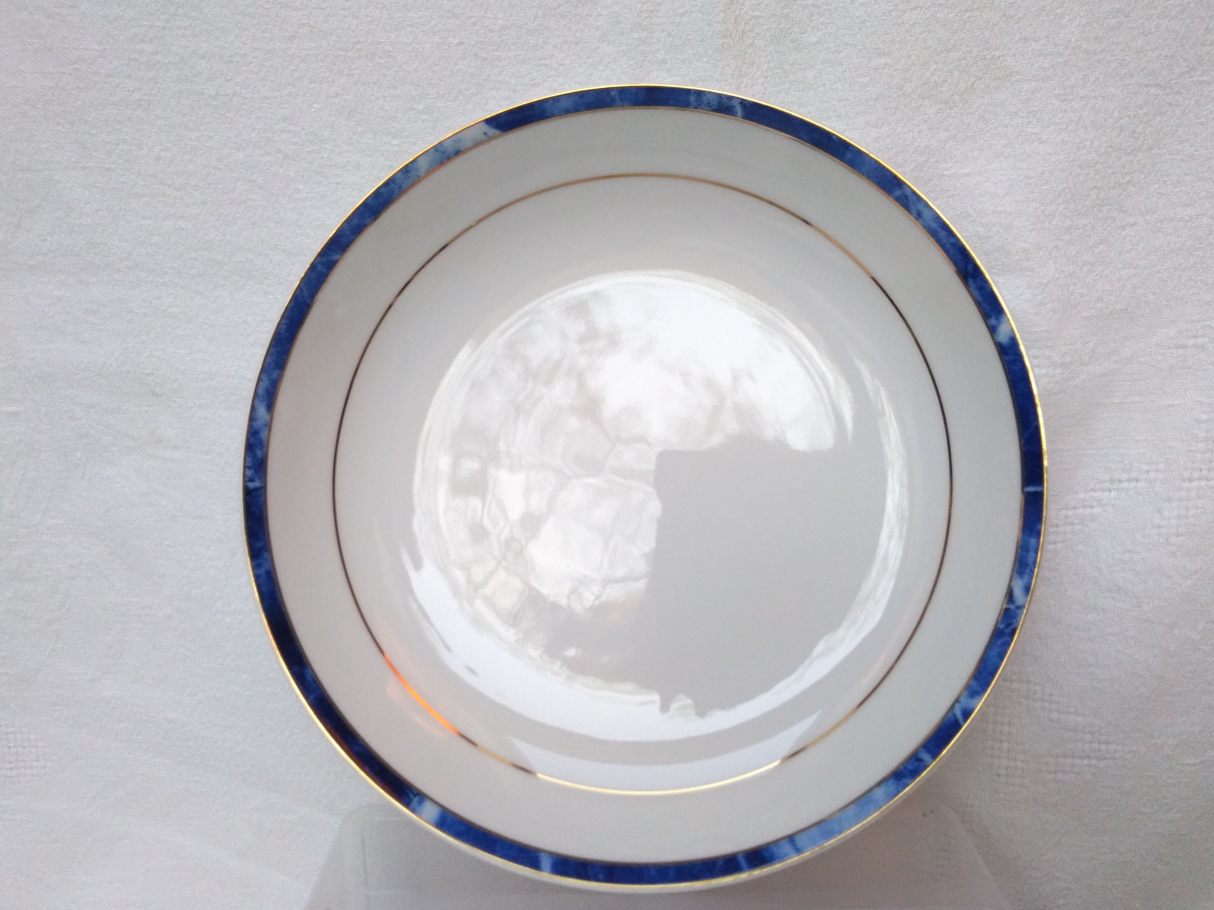 Service 12 hollow plates porcelain Vintage 80s/90s
