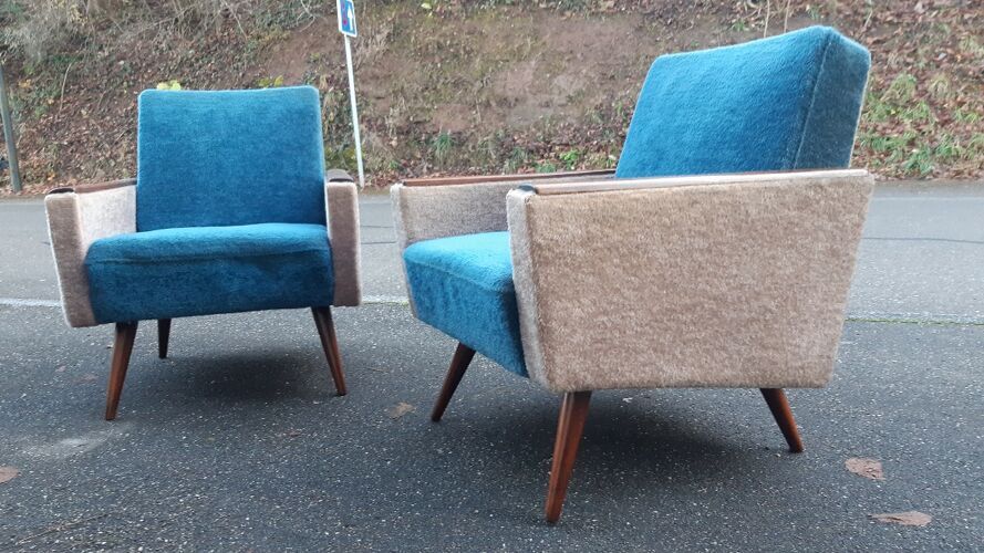 2 fauteuils des années 60