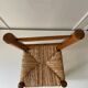 Children's chair wood and straw
