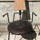 Paire de chaises originales cuir bois métal