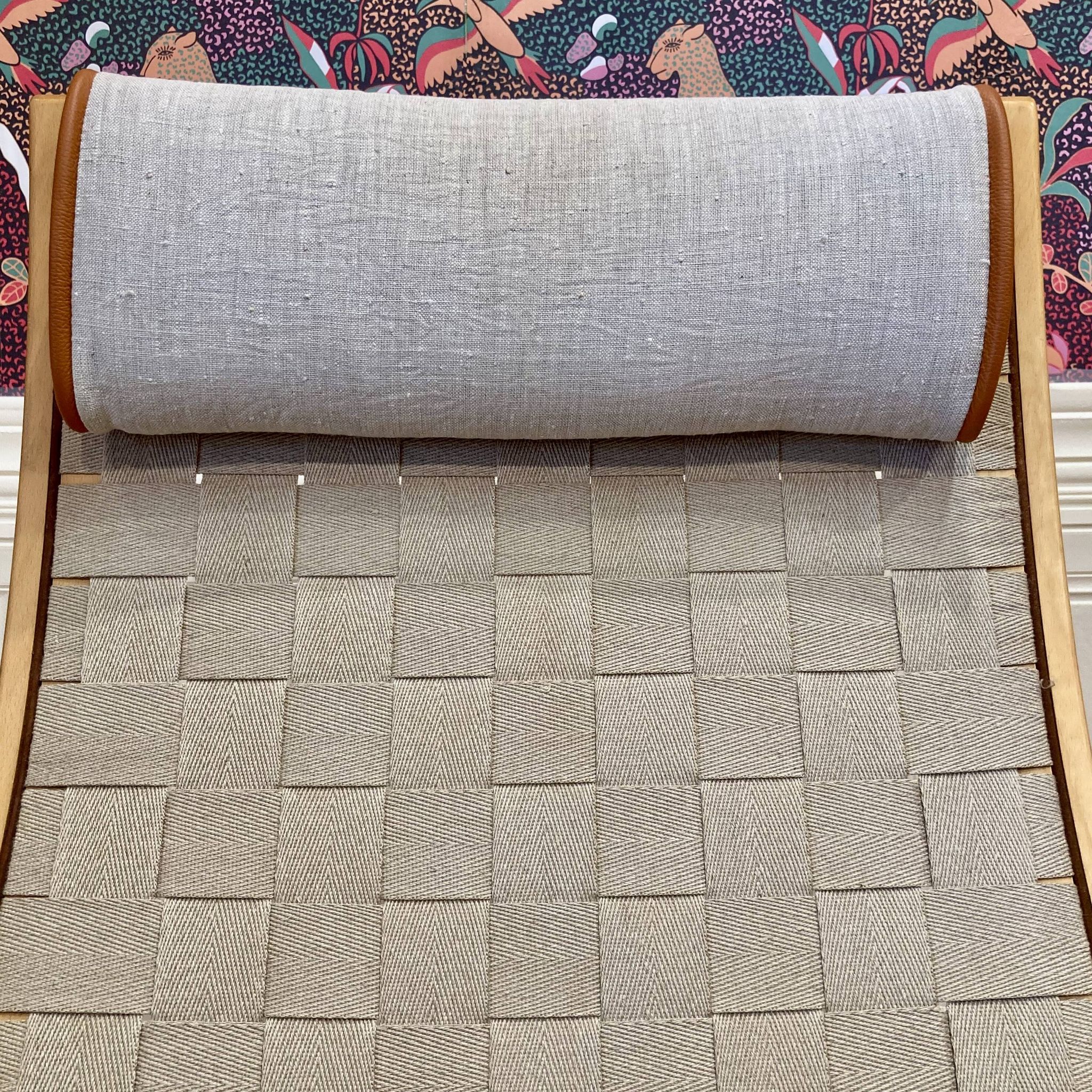 ARMCHAIR AND ITS OTTOMAN "SCANDINAVIAN DESIGN".