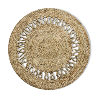 Round carpet in jte open pattern 70 cm
