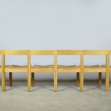 AZS / Chaises de salle à manger vintage en chêne (6) / Gerard Geytenbeek / Pays-Bas, années 1960