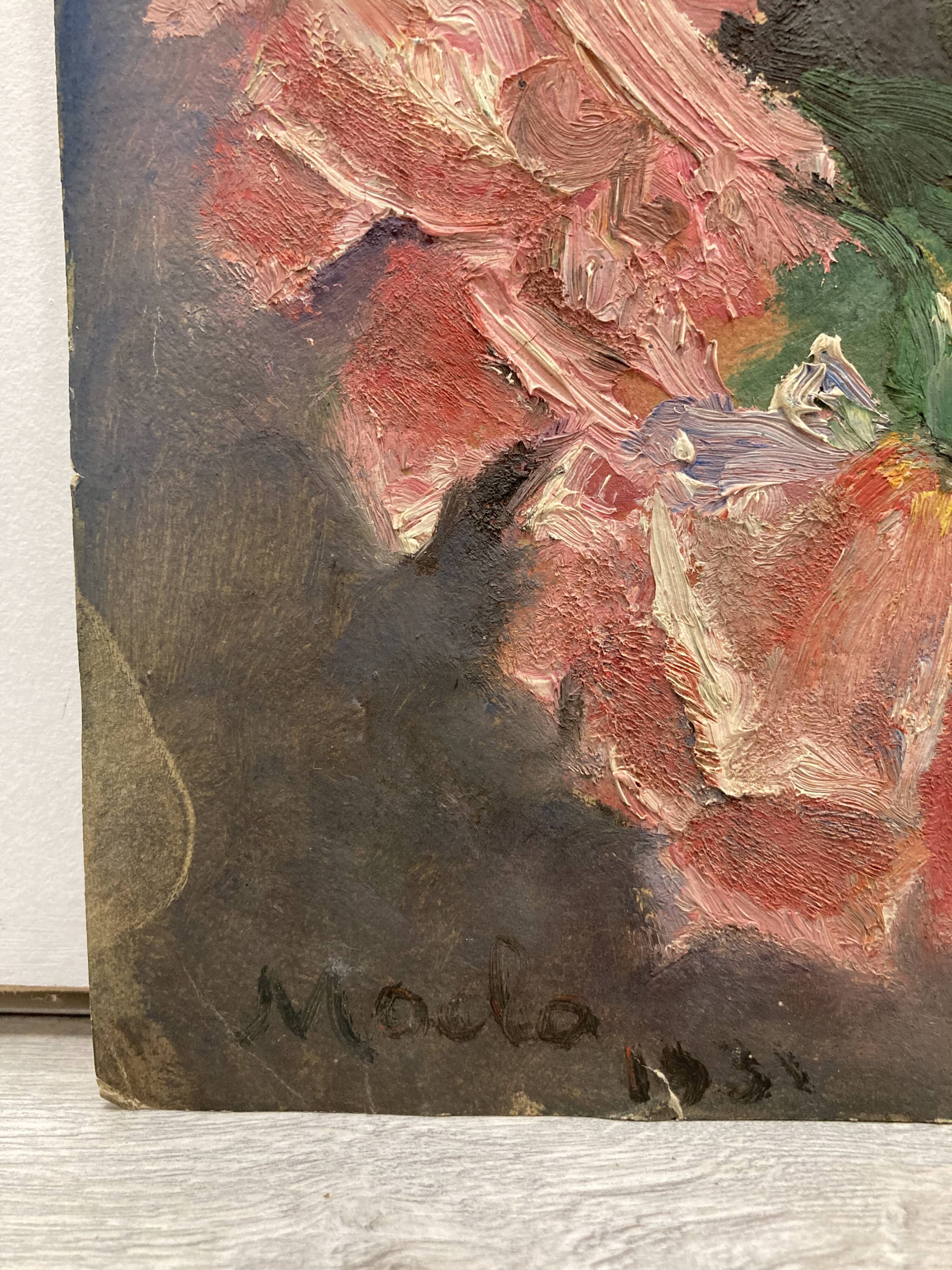 Vintage rose painting