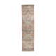 Faded brown & beige turkish runner rug 339x91cm