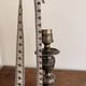 Silver Metal Lamp Base Louis XVI Regency Style Candle Holder 19th Century