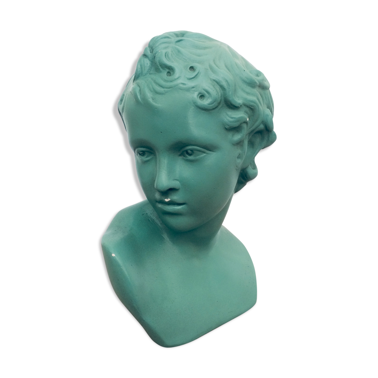 Original painted plaster bust
