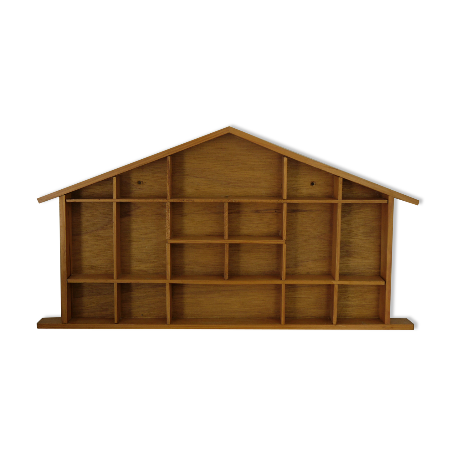 House wooden wall shelf lockers