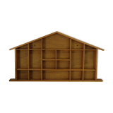 House wooden wall shelf lockers