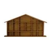 House wooden wall shelf lockers
