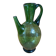 Old pitcher jug empoli bubbled green glass italy vintage
