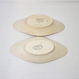 Set of 2 earthenware raviers of Sarreguemines model Jeannette, iron earth