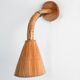 Organic Rattan with Cone Shade Wall Lamp