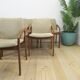 Set of 8 model 23 chairs in teak by Henning Kjærnulf for Korup Stolefabrik, Denmark 1960.