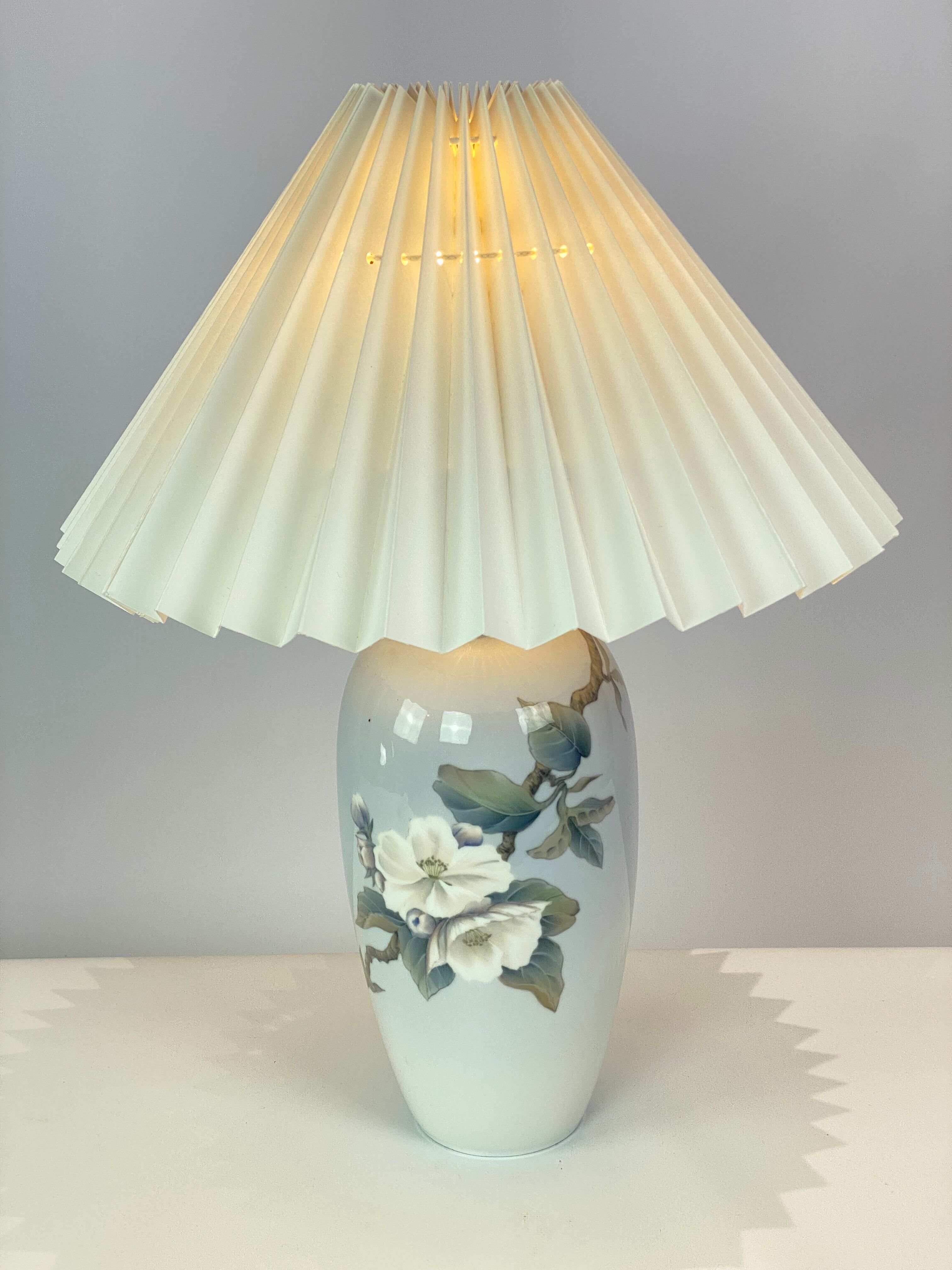 Royal Copenhagen porcelain lamp