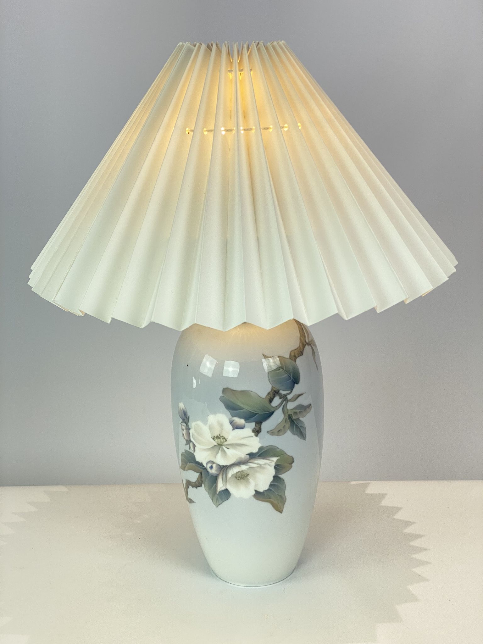 Royal Copenhagen porcelain lamp