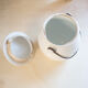 White ceramic pot