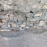 Paire d'oeils de boeufs en fer