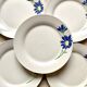 Vintage blue flower dessert plates