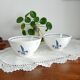 Lot de 2 bols bretons Pornic, fleur de lys