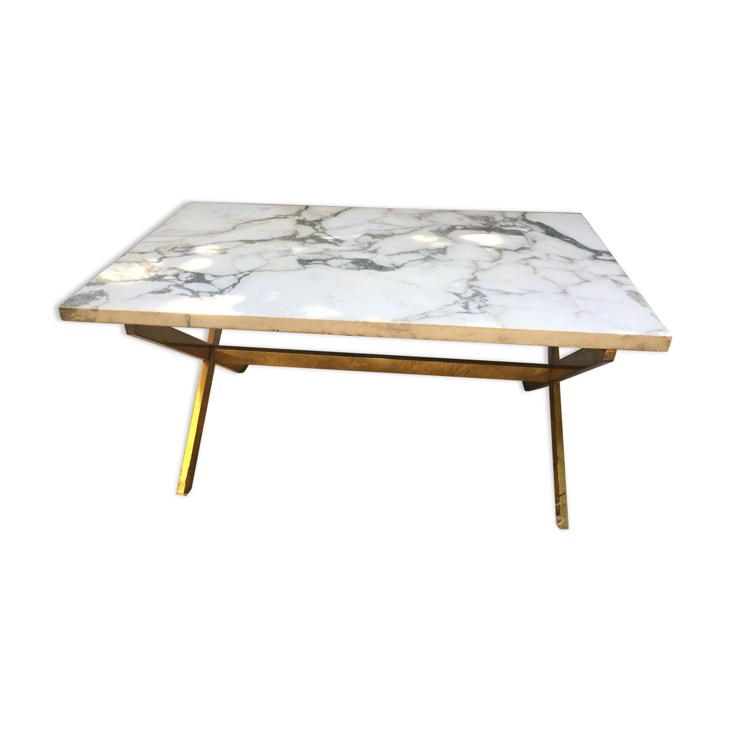 Marble tray coffee table
