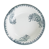 Grand plat creux « Iris «  Terre de fer Saladier