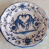 Set of 3 Vieux Moustiers plates