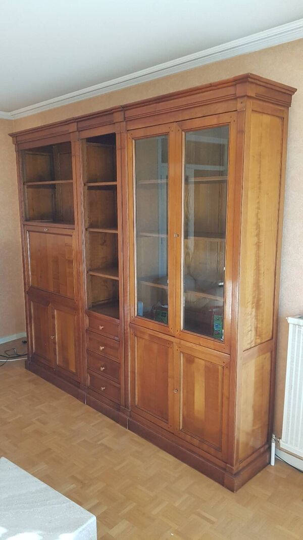 Composition Malmaison en merisier massif patine 1/2 antiquaire