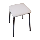 Leather faux stool