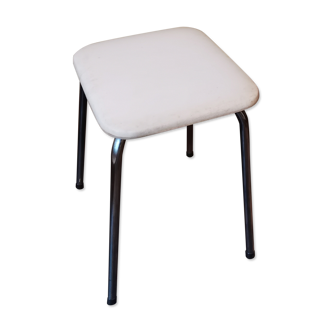 Leather faux stool