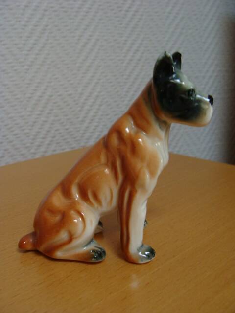 Porcelain boxer dog