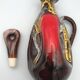 Ceramic bottle of vallauris polychrome enamel 25 cm