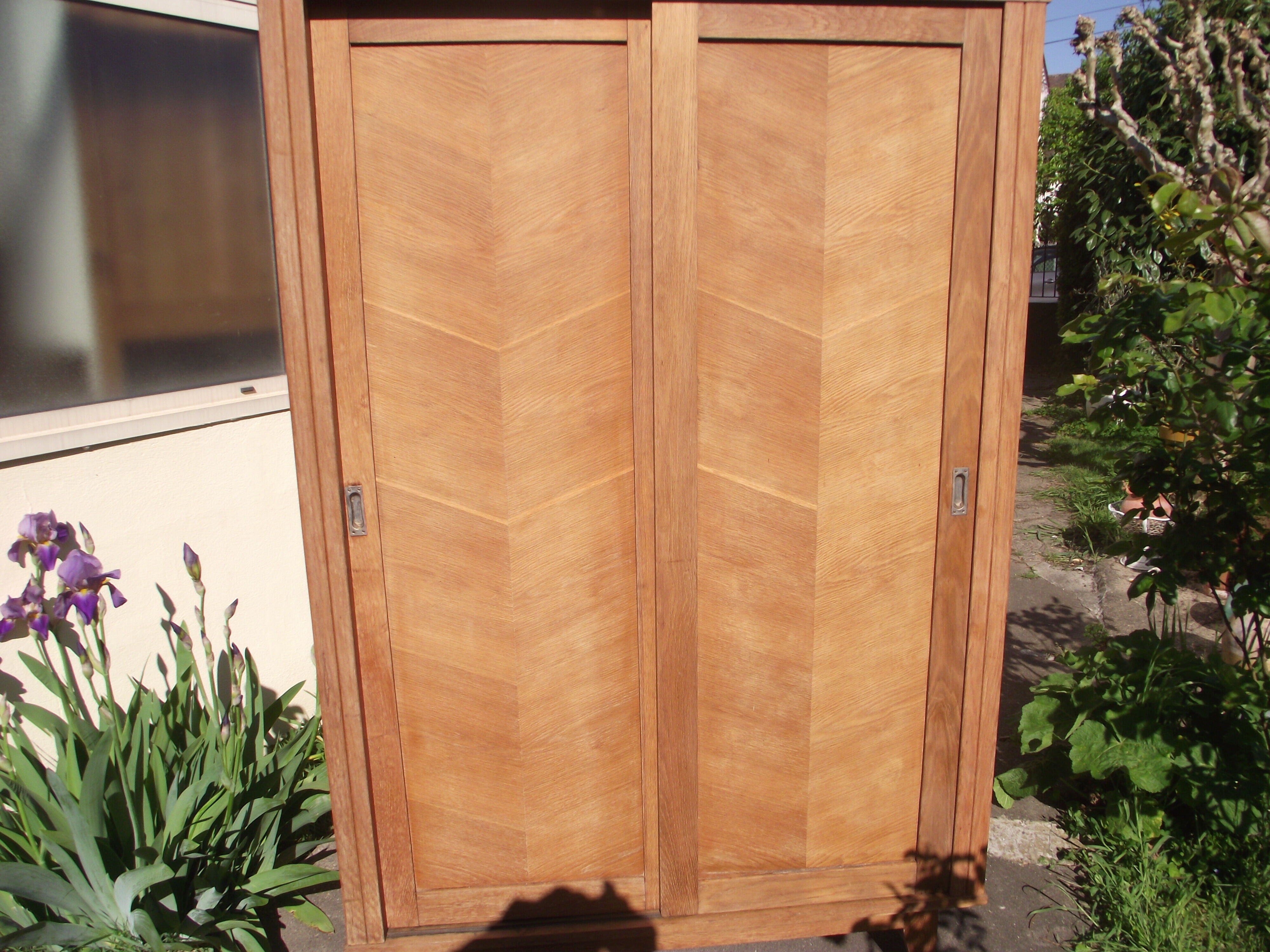 1950s oak dressing closet
