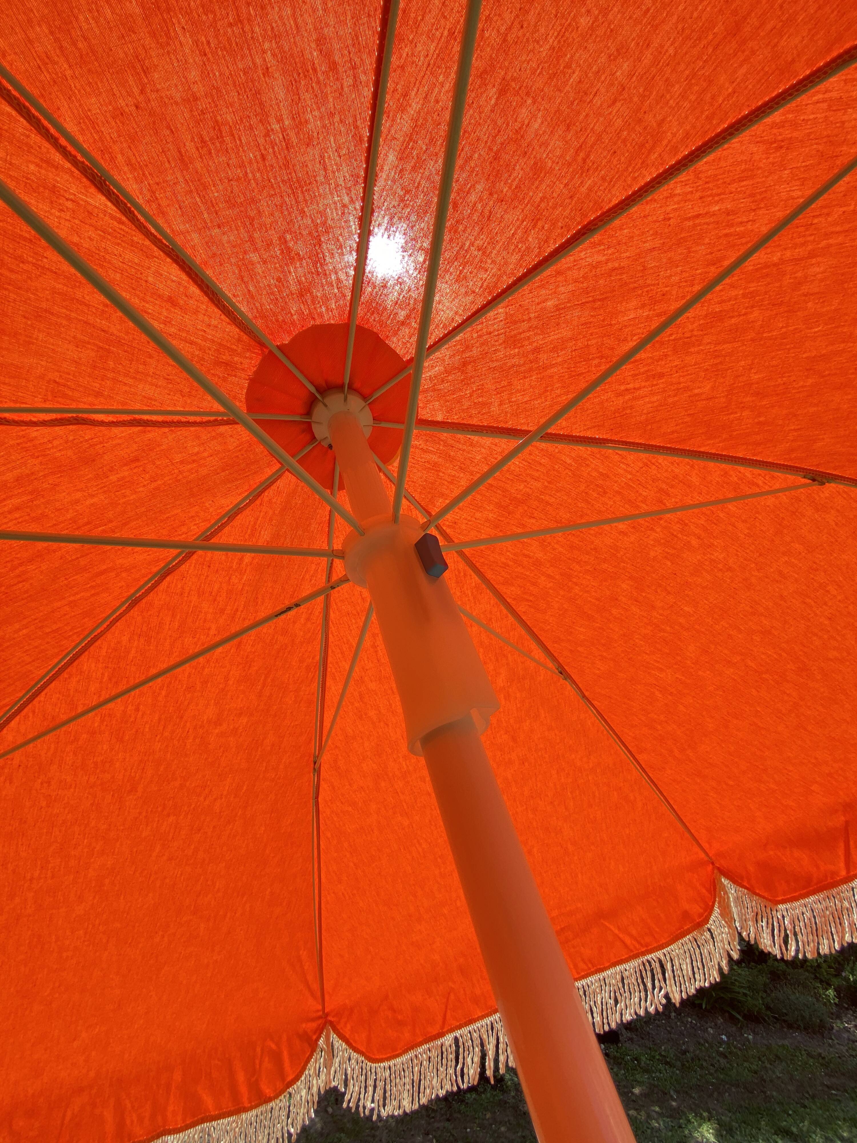 Vintage orange umbrella