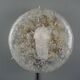 Set of two vintage ceiling lights made of ice glass from the 1970s