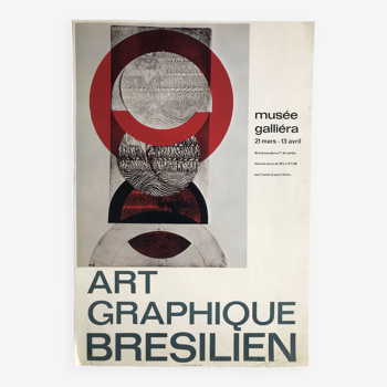Brazilian graphic art / Musée Galliera, 1975. Original poster in colors