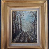 Lucien Delarue (1925-2011) - Oil on canvas - Forest landscape