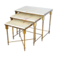 Tables gigognes en marbre vintage