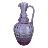 Grand pichet en verre d’Empoli violet