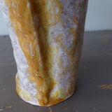 Rolled ceramic vase