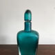 Italian venini murano blue glass bottle incisi serie 1981