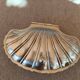 Silver metal butter dish