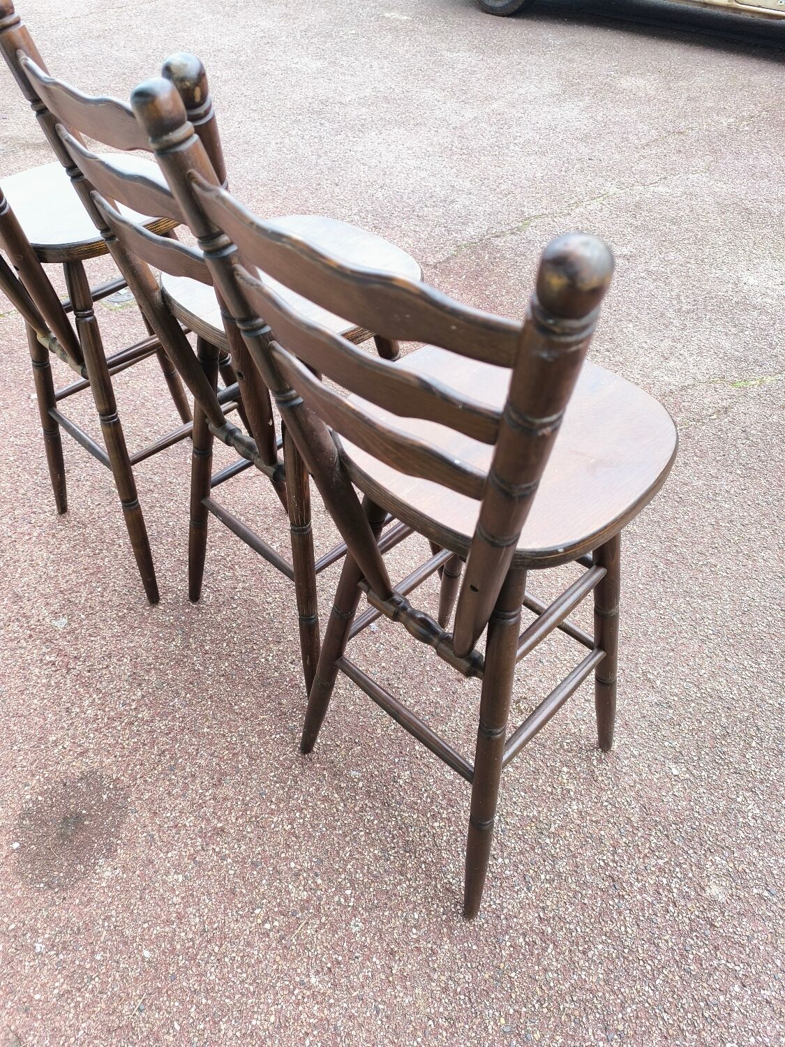 Set of 3 bistro bar stools