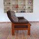 Brown leather 3-seater sofa, Sven Ellekaer for Skipper, 1982.